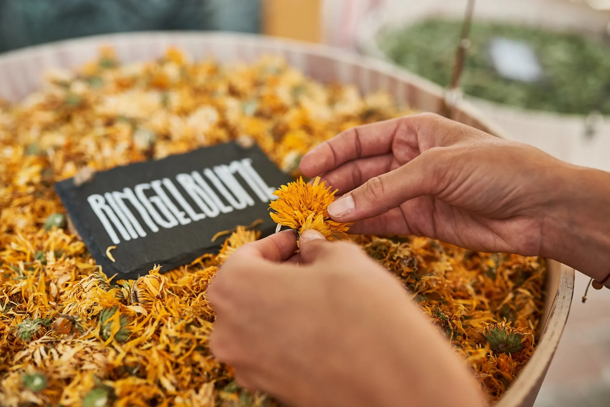 Organic herbs against rural flight