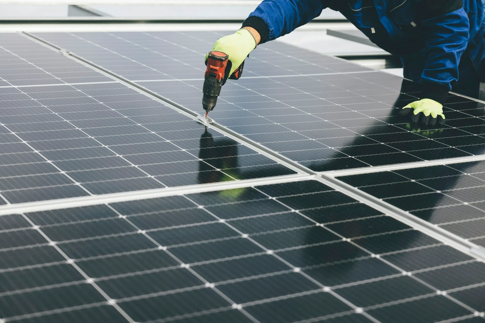Pose de panneaux photovoltaïques